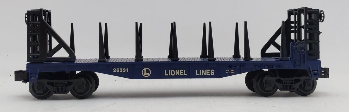 Lionel 6-26331 O Gauge Lionel Lines Flatcar w/Bulkheads LN/Box