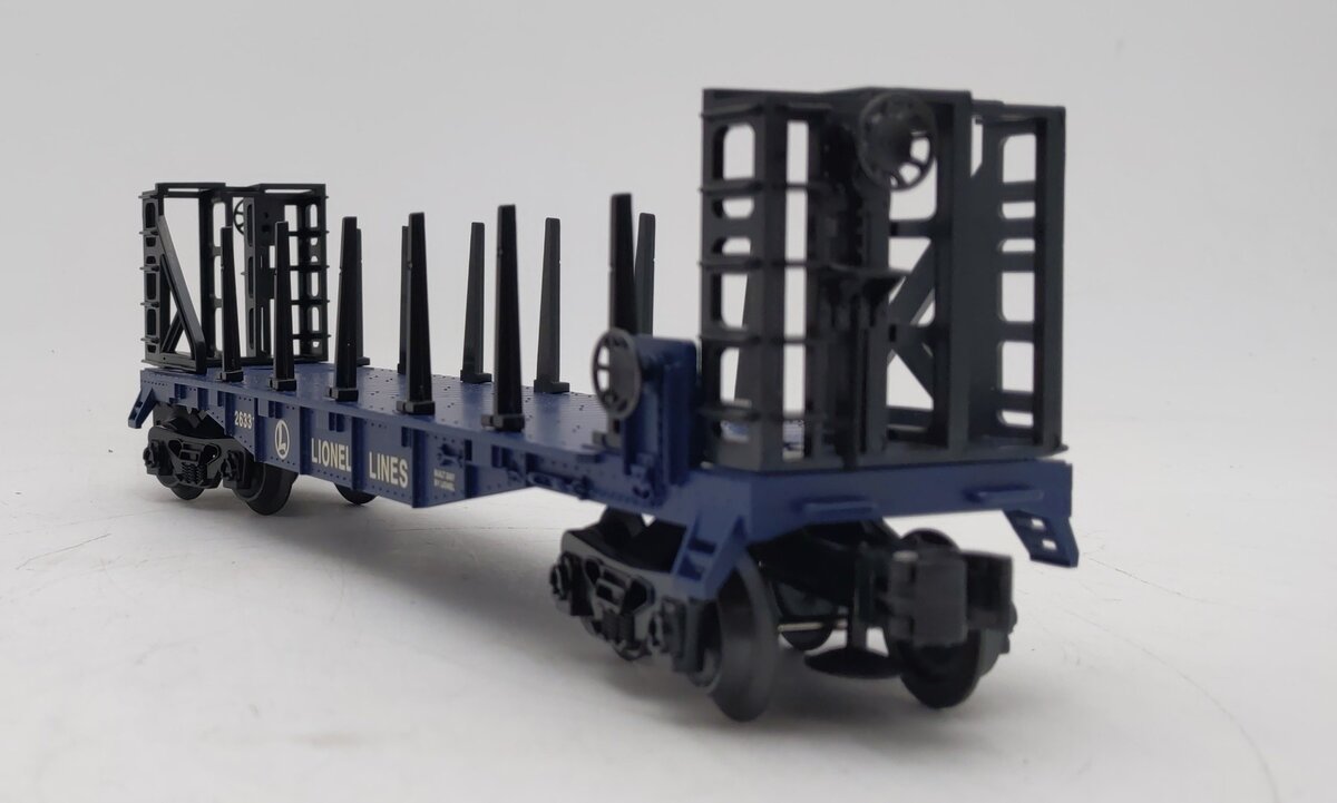 Lionel 6-26331 O Gauge Lionel Lines Flatcar w/Bulkheads LN/Box