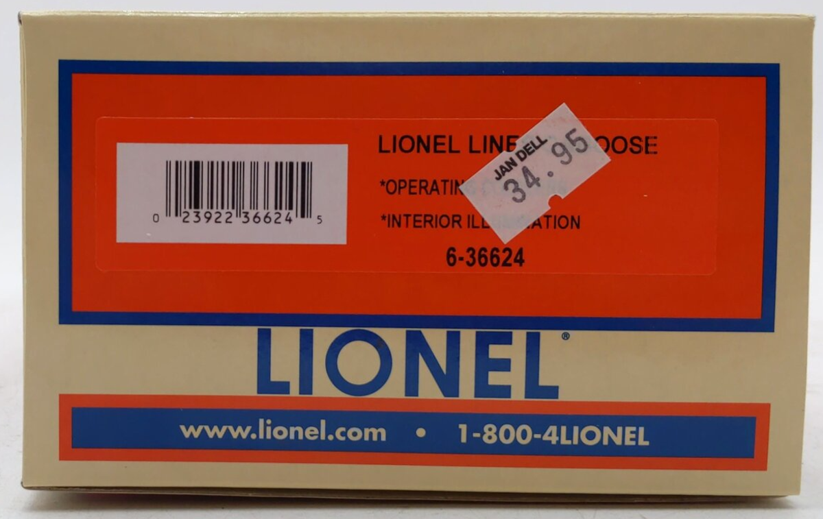 Lionel 6-36624 O Lionel Lines Orange & Blue Caboose EX/Box