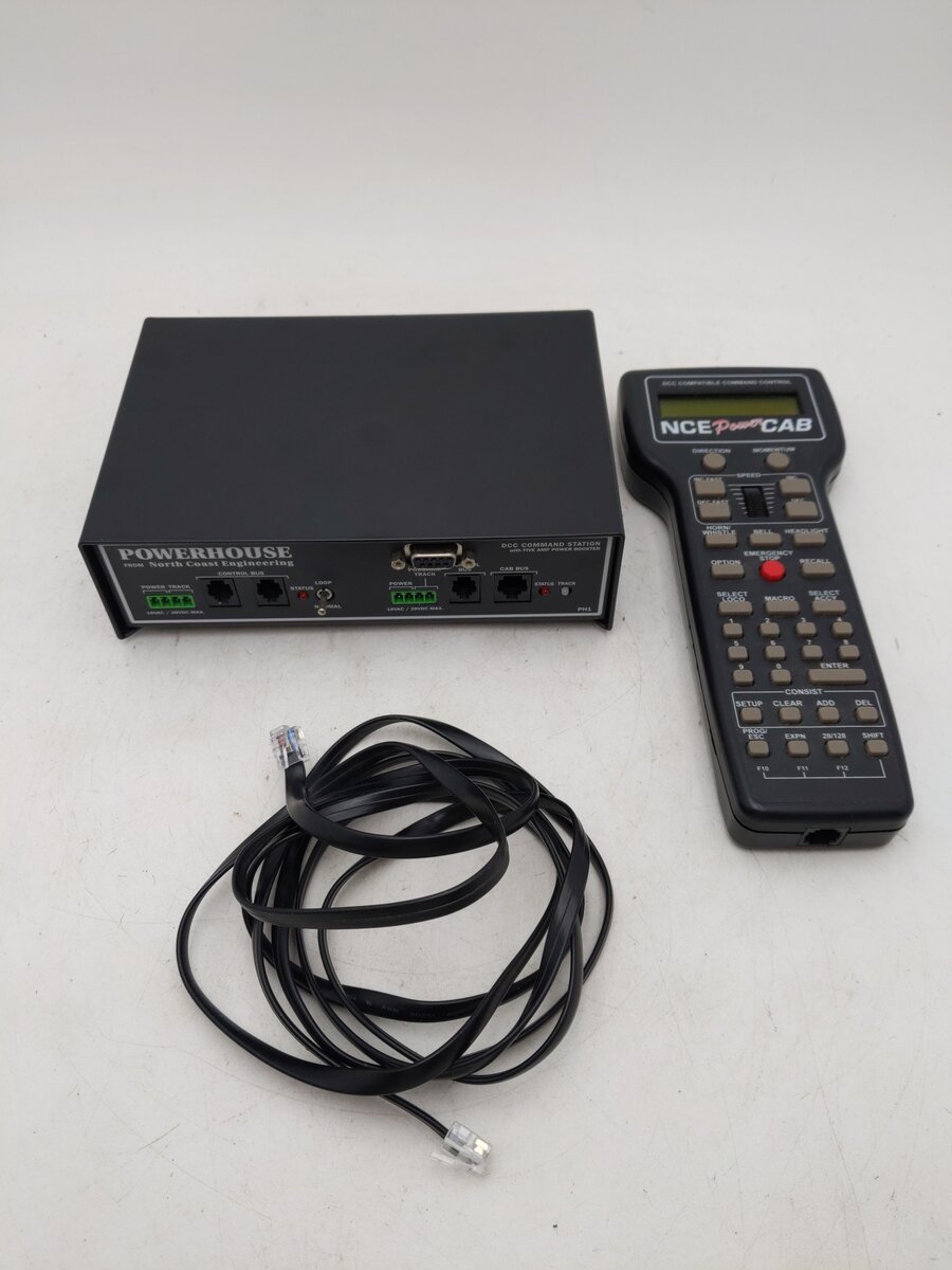 NCE Corporation 035 PowerHouse 1 DCC Command Station with Five Amp Power Booster EX
