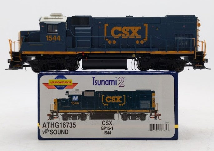 Athearn G16735 HO CSX GP15-1 Diesel Locomotive with DCC & Sound #1544