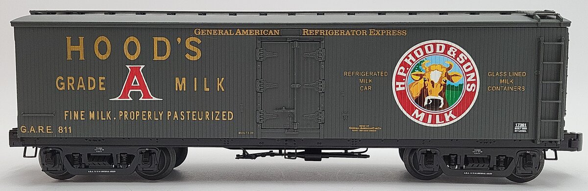 Lionel 6-17361 O Gauge Hood's Woodside Billboard Milk Car #811 EX/Box