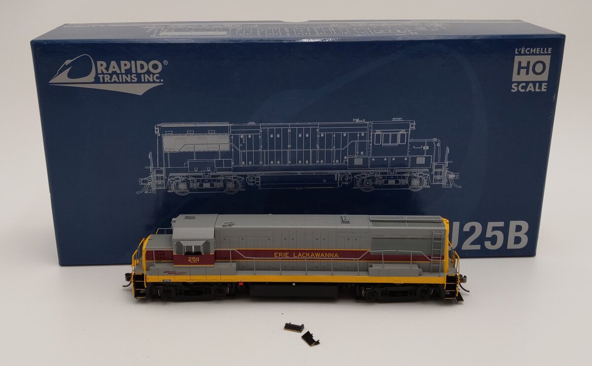 Rapido Trains 035512 HO Erie Lackawanna U25B Diesel Locomotive #2511 - DCC/Sound EX/Box