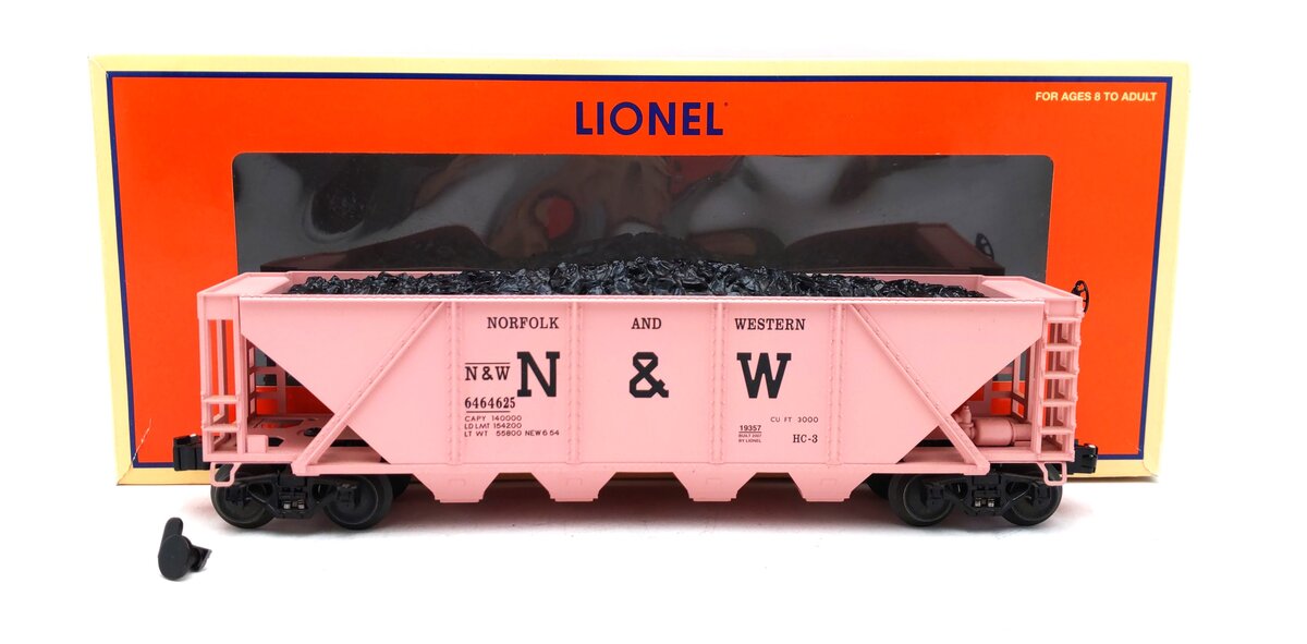 Lionel 6-19357 O Gauge Archive Norfolk & Western Quad Hopper #6464625 EX/Box