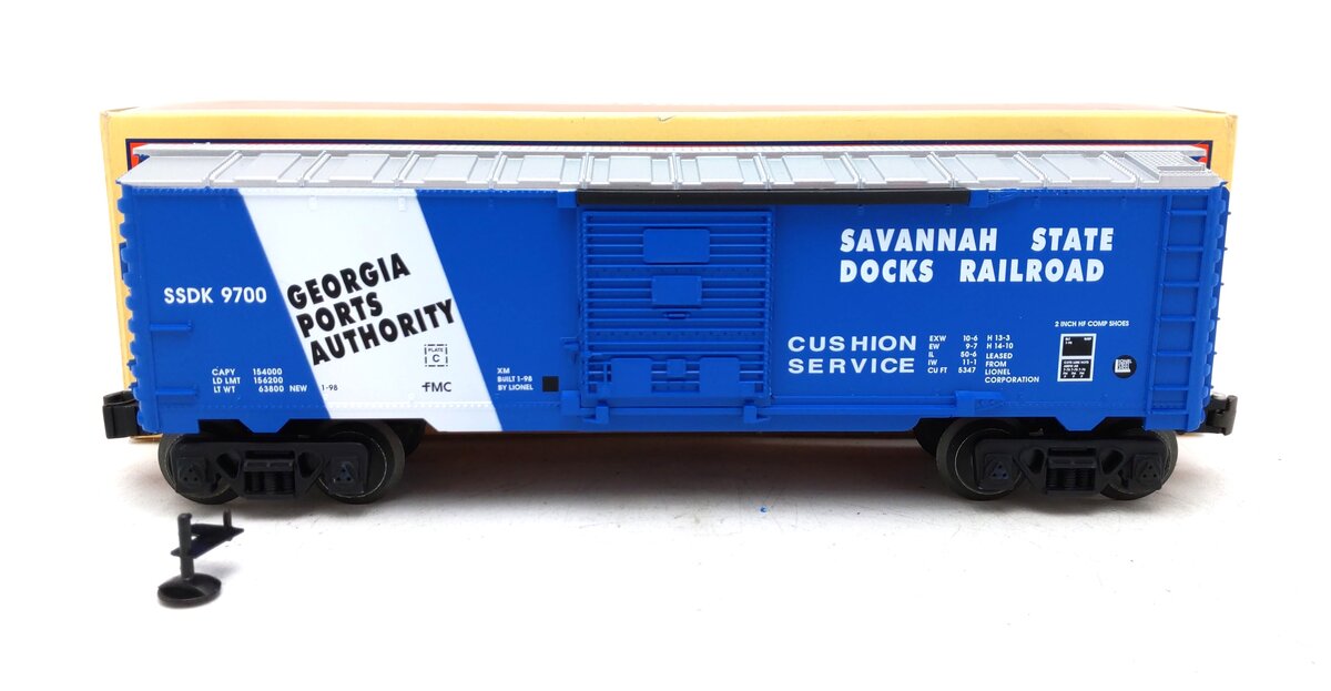 Lionel 6-16285 O Gauge Savannah State Docks Boxcar #9700 EX/Box