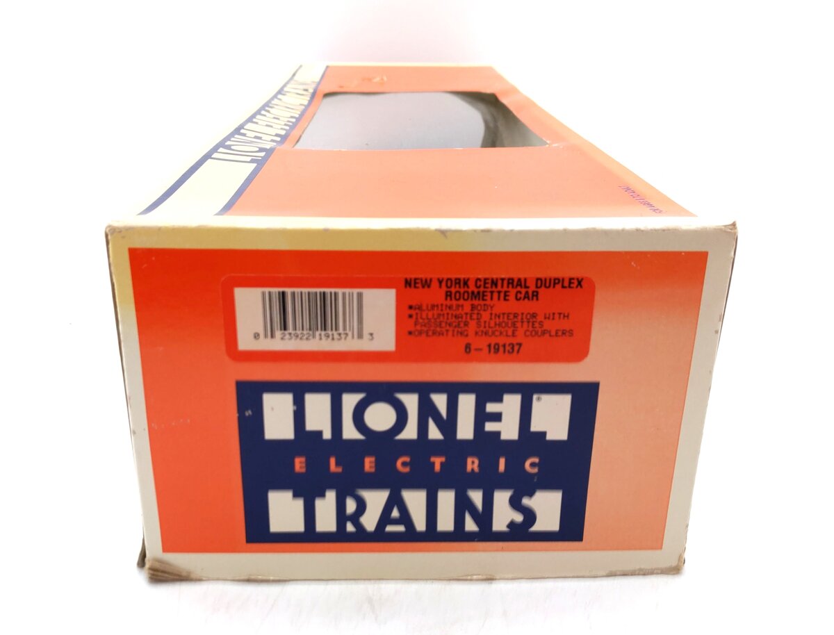 Lionel 6-19137 O Gauge New York Central "Dunkirk Harbor" Duplex Roomette Car EX/Box