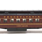 K-Line K-3466 O Pennsylvania "Time Square" 18" Heavyweight Coach Car #3466 EX/Box