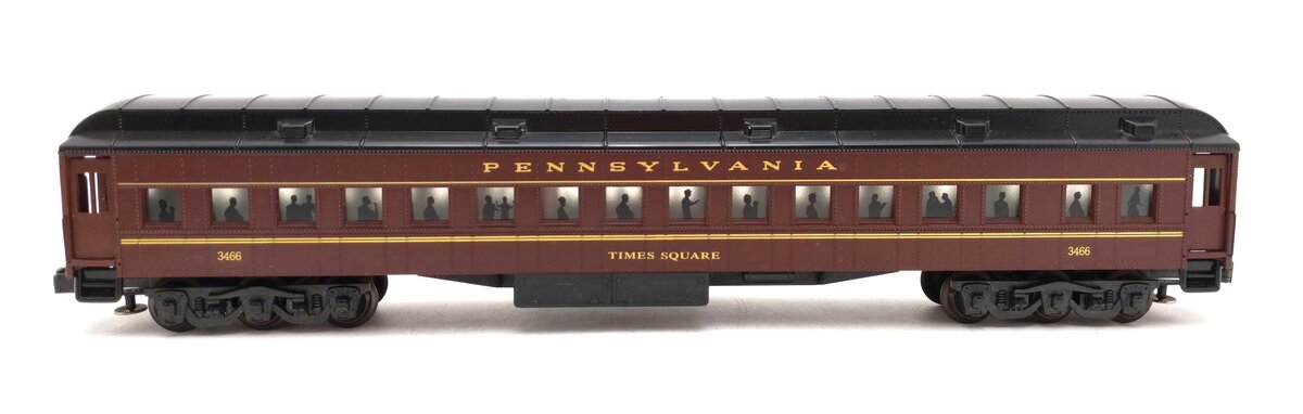 K-Line K-3466 O Pennsylvania "Time Square" 18" Heavyweight Coach Car #3466 EX/Box