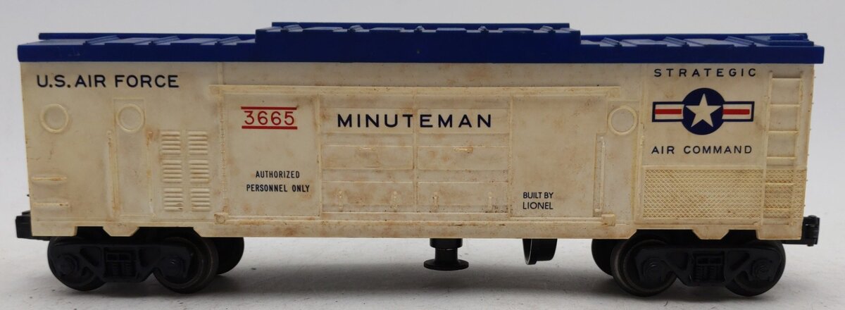 Lionel 3665 Vintage O Gauge US Air Force Minuteman Missile Launching Car VG