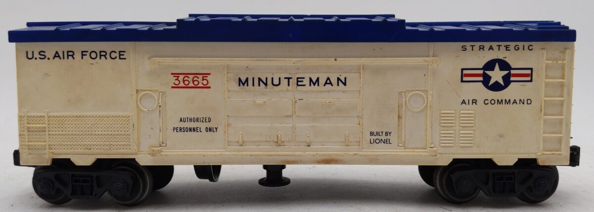 Lionel 3665 Vintage O Gauge US Air Force Minuteman Missile Launching Car VG