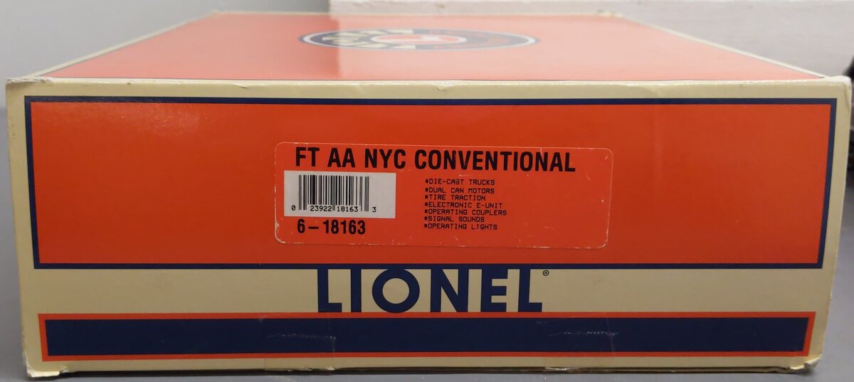 Lionel 6-18163 O New York Central FT AA Diesel Locomotive Set #1600/1601 EX/Box