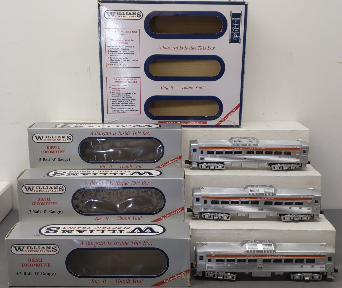Williams 7322127 O Gauge Triple Headed Diesel Locomotive Set EX/Box