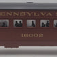 Lionel 6-16002 O Gauge Pennsylvania Tuscan Coach Car #16002 EX/Box