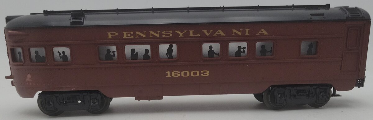 Lionel 6-16003 O Gauge Pennsylvania Tuscan Observation Car VG/Box