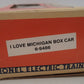 Lionel 6-9486 O Gauge I Love Michigan Boxcar #9486 EX/Box