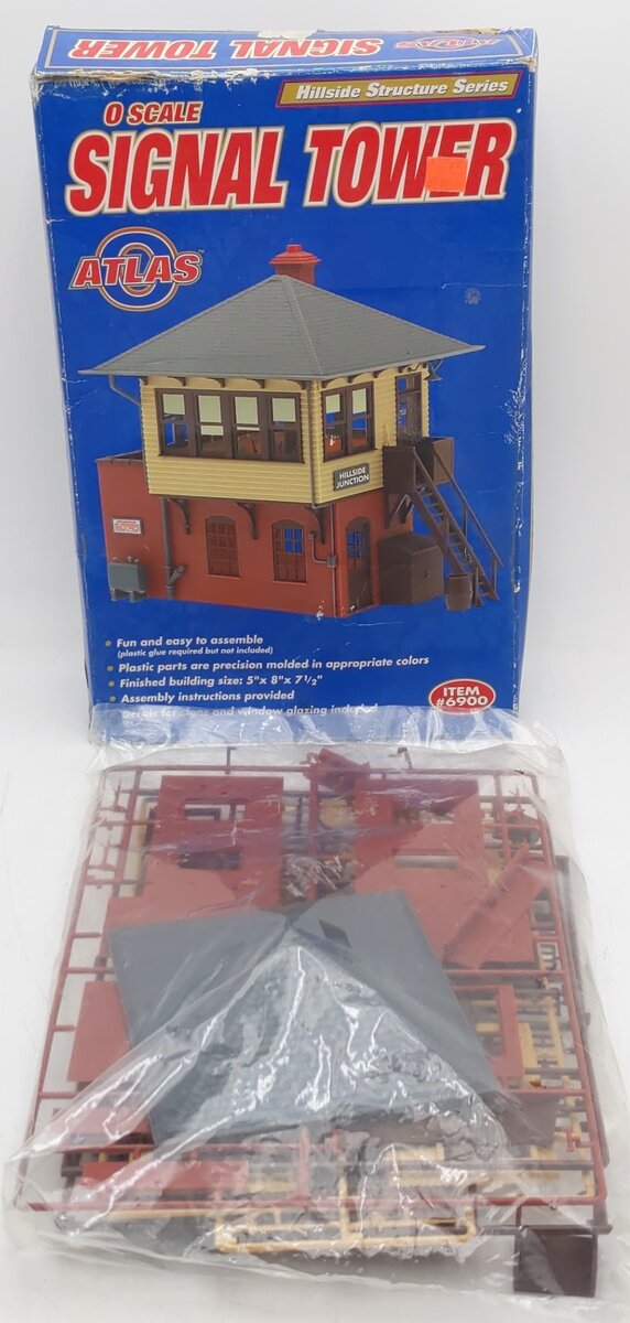 Atlas 6900 O Scale 2-Story Signal Tower Building Kit NIB