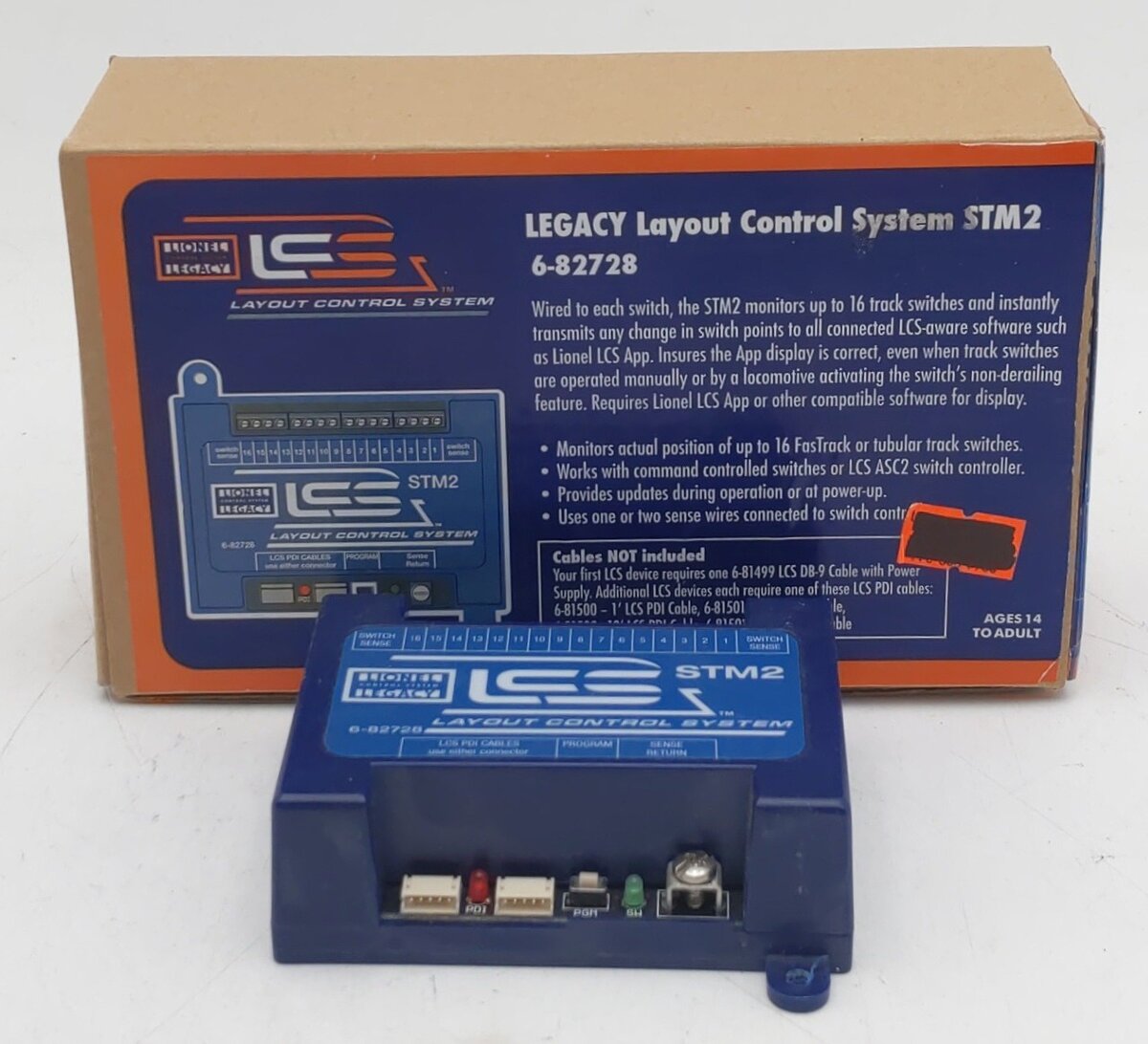 Lionel 6-82728 O LCS Switch Throw Monitor - STM 2 EX/Box