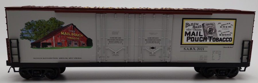 MTH 20-93930 O Gauge Mail Pouch 50' Double Door Plugged Boxcar #2021 EX/Box