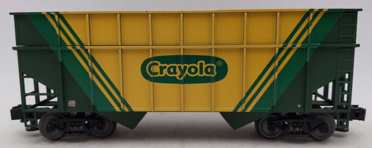 Lionel 3-17703 O Gauge Crayola 2-Bay LionScale Hopper with Crayons EX/Box