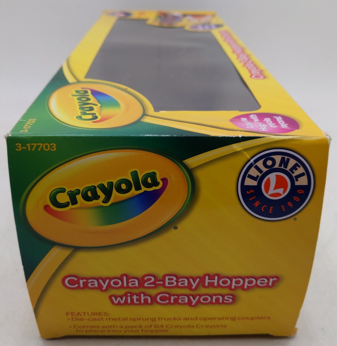Lionel 3-17703 O Gauge Crayola 2-Bay LionScale Hopper with Crayons EX/Box