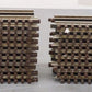 Atlas 6050 O Nickel Silver 10" Straight Track Sections with Brown Ties (19) VG