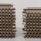 Atlas 6050 O Nickel Silver 10" Straight Track Sections with Brown Ties (19) VG