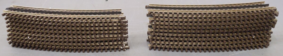 Atlas 6064 O Gauge O63 Full Curve 3-Rail Track Sections (19) VG
