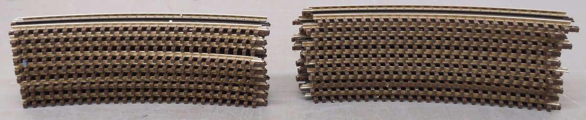 Atlas 6064 O Gauge O63 Full Curve 3-Rail Track Sections (19) VG