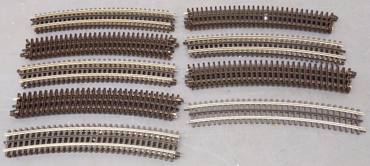 Atlas 6062 O Gauge O72 Full Curve Track Sections (17) VG