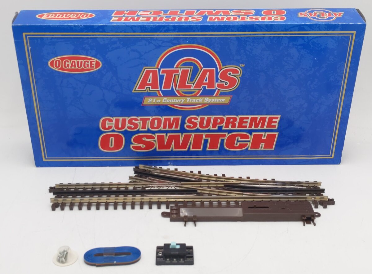 Atlas 6071 O Gauge Nickel Silver O-54 Right Hand Remote Control Switch Turnout EX/Box