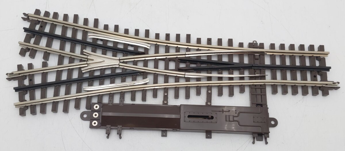 Atlas 6074 O Gauge Nickel Silver O-72 Wye Remote Switch Turnout VG/Box