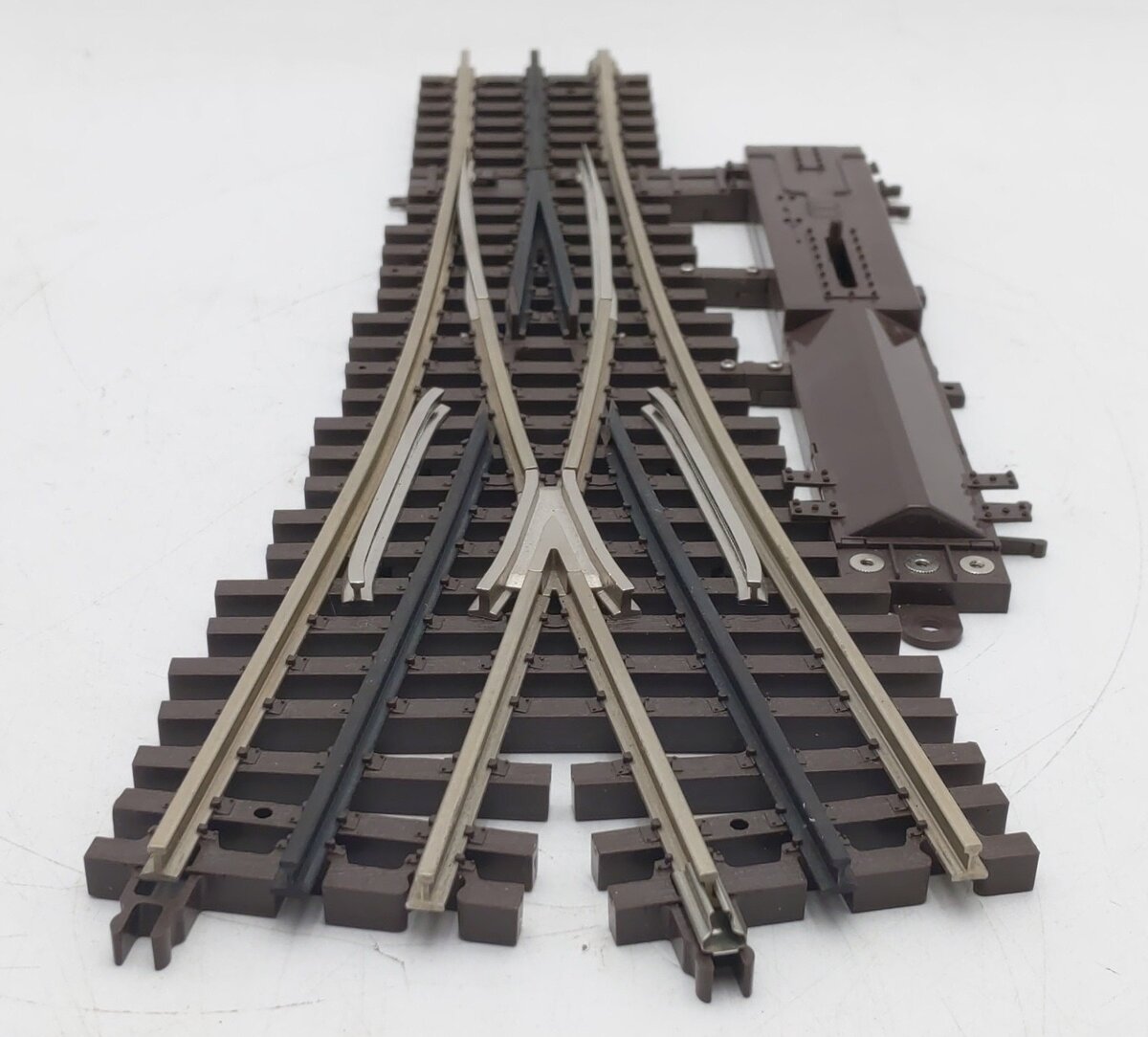 Atlas 6074 O Gauge Nickel Silver O-72 Wye Remote Switch Turnout VG/Box
