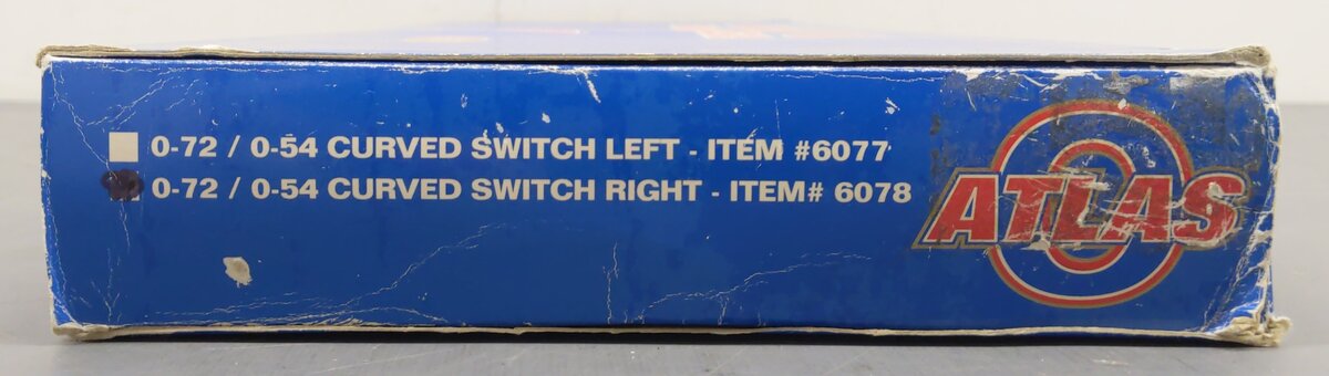 Atlas 6078 O72/O54 Nickel Silver Right Hand Remote Control Switch Turnout EX/Box