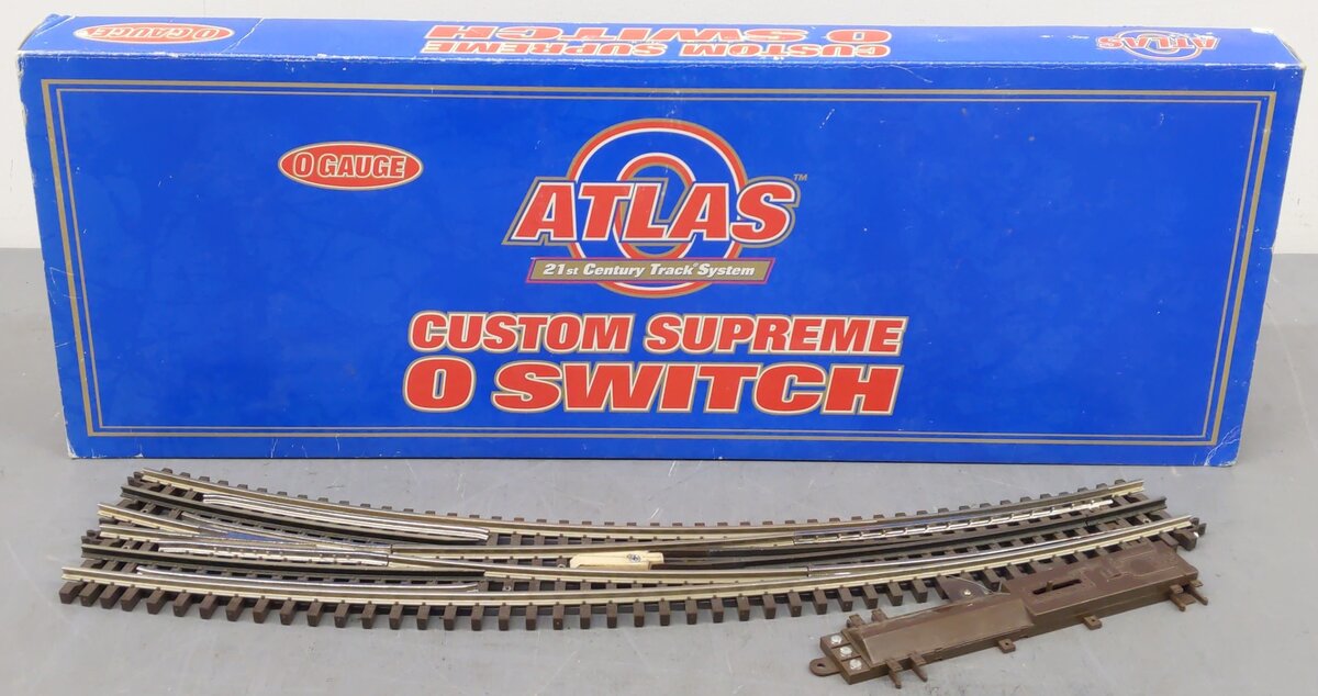 Atlas 6078 O72/O54 Nickel Silver Right Hand Remote Control Switch Turnout EX/Box