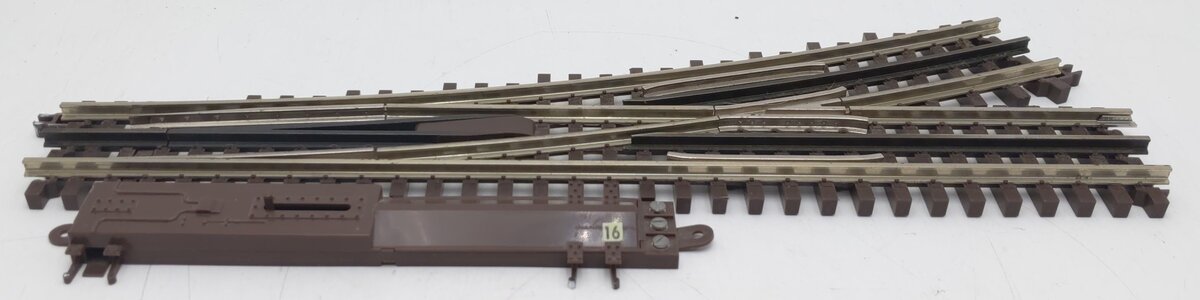 Atlas 6072 O Gauge Nickel Silver O-72 Left Hand Remote Switch Turnout EX/Box