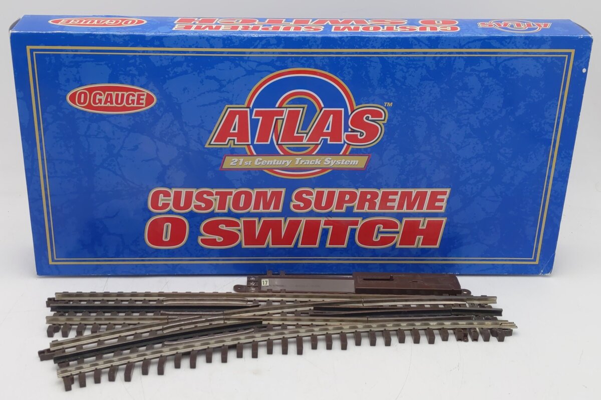 Atlas 6072 O O72 Nickel Silver Left Hand Remote Switch Turnout VG/Box