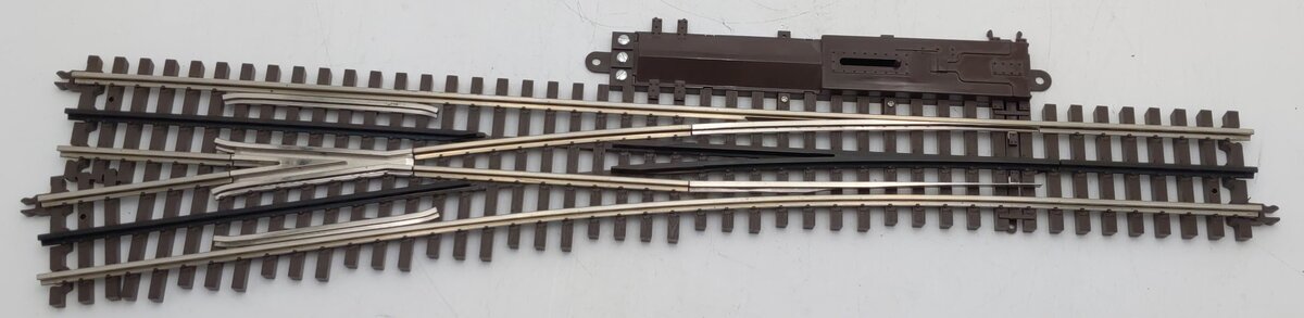 Atlas 6024 O Gauge Nickel Silver Left Hand Remote Switch Turnout #5 EX/Box
