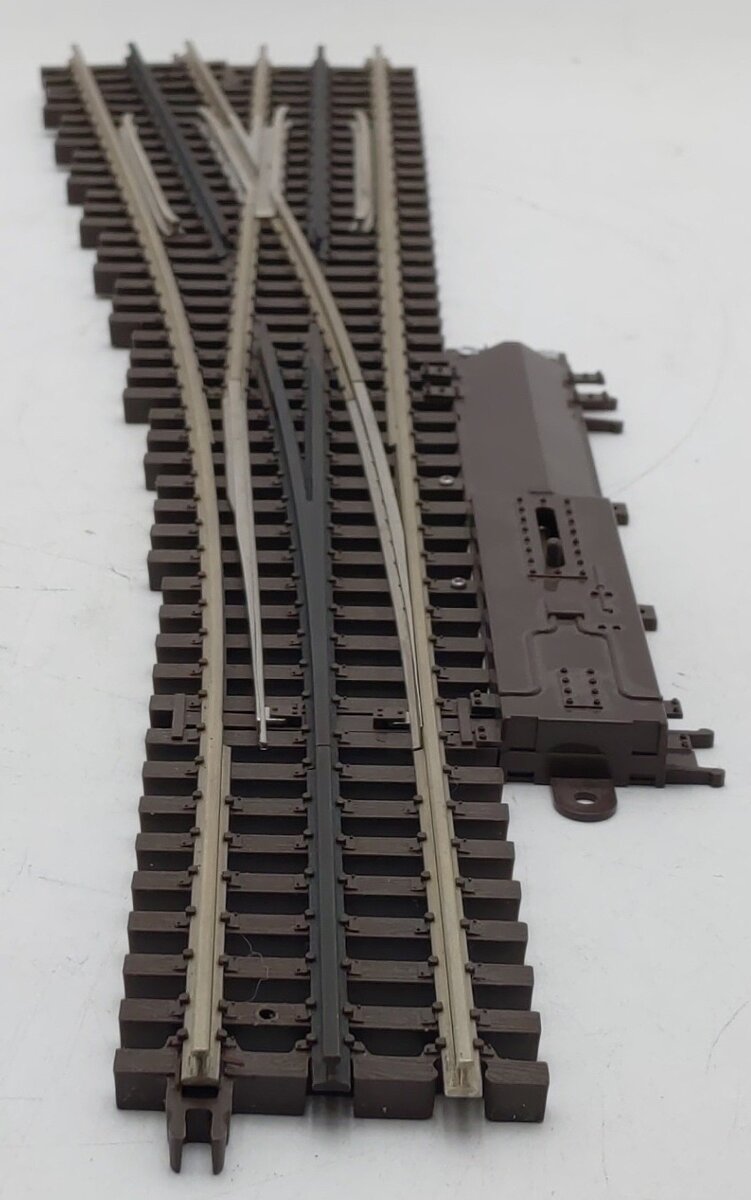 Atlas 6024 O Gauge Nickel Silver Left Hand Remote Switch Turnout #5 EX/Box