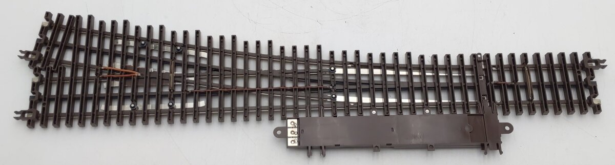 Atlas 6024 O Gauge Nickel Silver Left Hand Remote Switch Turnout #5 EX/Box