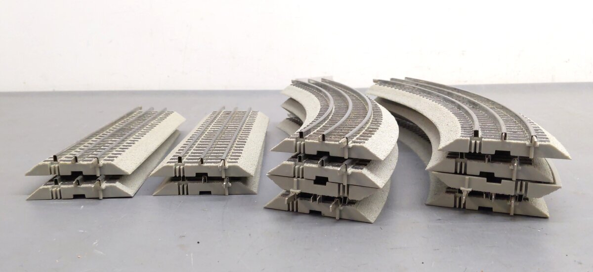 Lionel O Gauge Assorted Curved & Straight Track: 6-12015, 6-12014 [12] EX