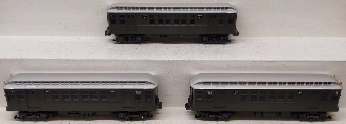 MTH 30-2759-3 O New York Transit Q Type Subway Non-Powered Add-on Set (Set of 3) EX/Box