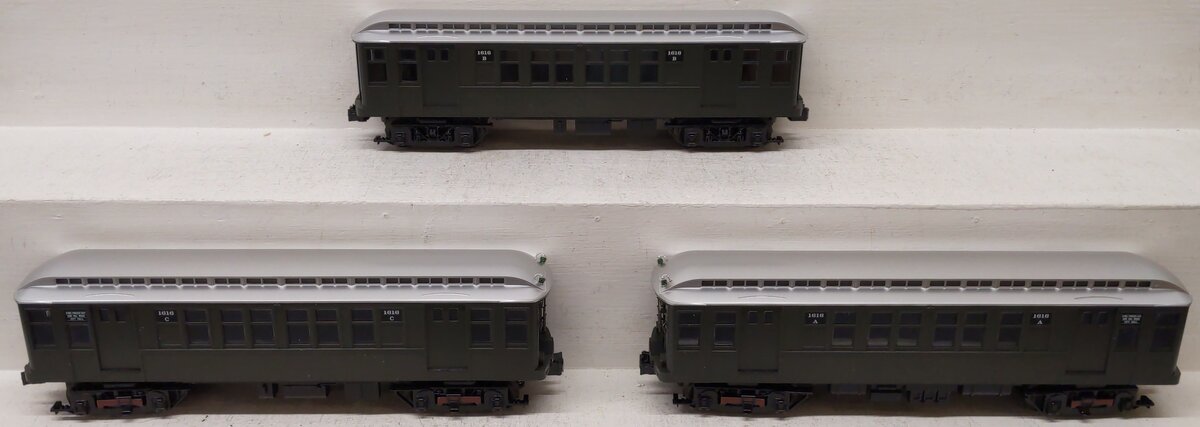 MTH 30-2759-3 O New York Transit Q Type Subway Non-Powered Add-on Set (Set of 3) EX/Box