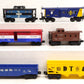 Lionel O Gauge Assorted Freight Cars: 9708, 9317, 9181, 9060, 9018, 9136 [6] VG