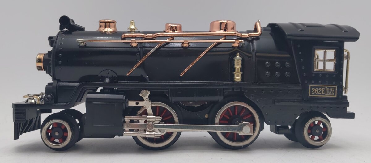 MTH 11-6022-0 O Black w/Brass Trim Traditional Steam Engine #262E VG