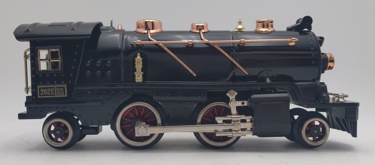 MTH 11-6022-0 O Black w/Brass Trim Traditional Steam Engine #262E VG