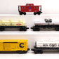 Lionel O Gauge Assorted Freight Cars: 9163, 9148, 2256, 9740, 9279 [5] EX