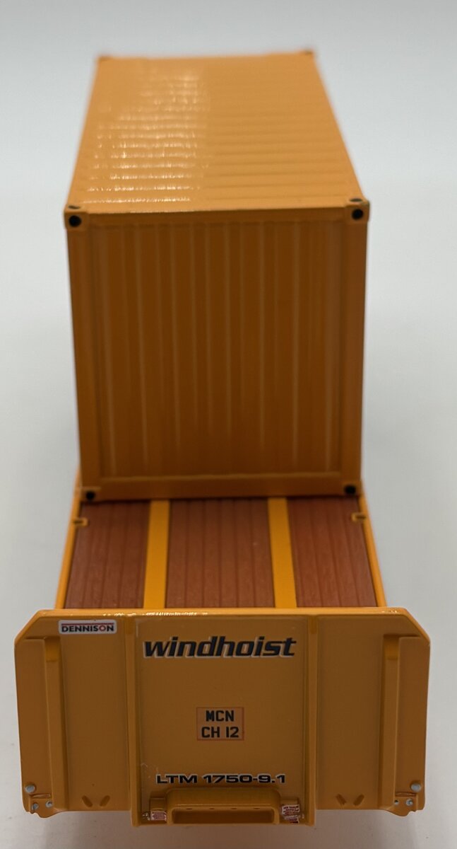 WSI 01-2369 1:50 McNally's Windhoist - 3-Axle Dennison Flatbed Trailer 20FT LN/Box