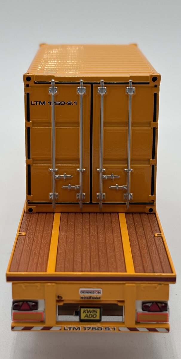 WSI 01-2369 1:50 McNally's Windhoist - 3-Axle Dennison Flatbed Trailer 20FT LN/Box