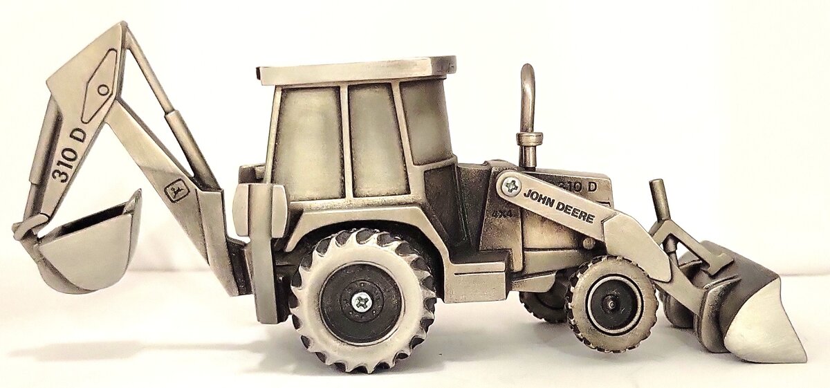 SpecCast JDM-011 1:50 Pewter John Deere 310D Backhoe Loader LN/Box
