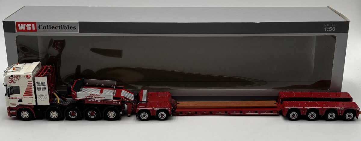 WSI 01-1202 1:50 Knöbel-Scania R6 Topline 10x4 w/Tag Axle & Nooteboom PX2 2+4 LN/Box